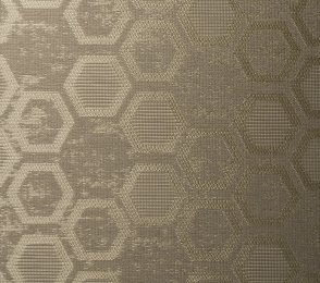 Tekstiiltapeet Vescom Polyester (FR) Hexagon 2614.23 pruun