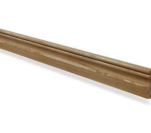 Piirdeliist 18- 15 x 65 mm, tamm, mänd, valge  