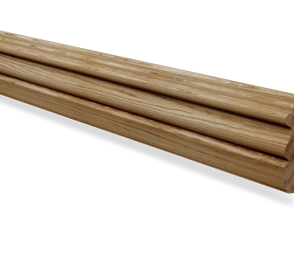 Piirdeliist 25- 21 x 111 mm, tamm, mänd, valge   