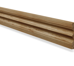 Piirdeliist 26- 19 x 118 mm, tamm, mänd, valge   