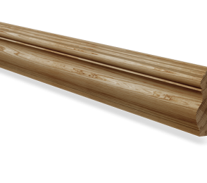 Piirdeliist 28- 28 x 110 mm, tamm, mänd, valge  