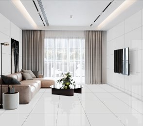 Keraamiline seina- ja põrandaplaat 600x600mm Super White poleeritud, valge