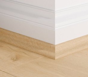 MDF põrandaliist Scotia Almond oak (17x17mm x 2,4m) QSSCOT08255 beeź