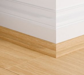MDF põrandaliist Scotia Bourbon oak (17x17mm x 2,4m) QSSCOT08260 beeź