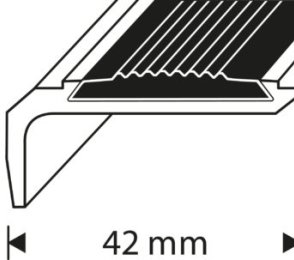 Trepi astmenurk + libisemisvastane riba 2,7 m du-7093204 messing