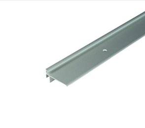 Trepinurk 18×40×5 mm, LVT ‑põrandale, hõbedane anodeeritud alumiinium, 1000 mm du- DV5 HE1