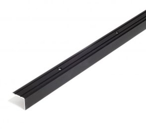 Trepi astmenurk 25×20 mm, must anodeeritud, sooneline, 1000 mm du-D3 BL1