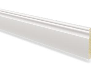 Golvlist furu nr 18 - 18 x 115 mm vit