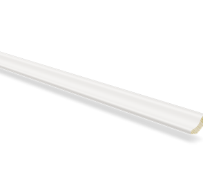 Golvlist furu nr 1 - 30 x 30 mm vit