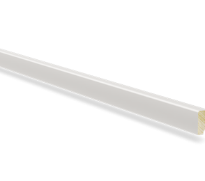 Jalkalista mänty nro 9 - 20 x 40 mm valkoinen