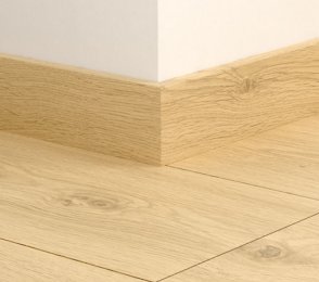 MDF skirting board Standard Desert greige oak (58x12mm x 2.4m) QU -QSSK05802 brown 