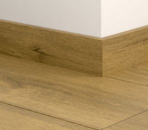 MDF skirting board Standard Light classic oak (58x12mm x 2.4m) QU -QSSK05787 brown 