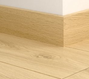 MDF-Fußleiste Desert Greige Eiche (77 mm x 14 mm x 2,4 m) QU -QSPSKR05802 braun  