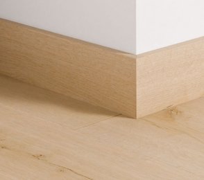 MDF põrandaliist Cotton oak (77mm x 14mm x 2,4m) QU -QSPSKR08254 beeź