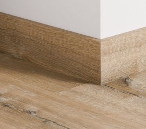 MDF-Fußleiste Roggeneiche (77 mm x 14 mm x 2,4 m) QU -QSPSKR08257 braun