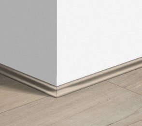 MDF skirting board Scotia Soft oak light (17x17mm x 2.4m) QU -QSSCOT01854 white