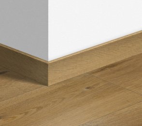 MDF-Fußleiste Standard Soft Oak Natur (58 x 12 mm x 2,4 m) QU -QSSK01855 braun 