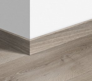 MDF baseboard Standard Desert Oak Brushed Gray (58x12mm x 2.4m) QU -QSSK03552 gray