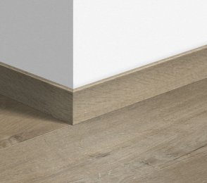 MDF-Fußleiste Standard Soft Oak Hellbraun (58 x 12 mm x 2,4 m) QU -QSSK03557M braun/grau 