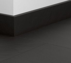 MDF skirting board Standard Black slate (58mm x 12mm x 2.4m) QU -QSSK05492 black