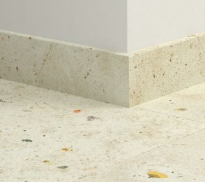 MDF-Fußleiste Standard Botanic Concrete (58 mm x 12 mm x 2,4 m) QU -QSSK05494 grau/beige