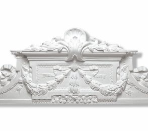 Väggpanel/fronton i barockstil 3903, 120 x 45 cm