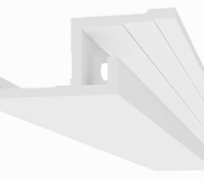 Kaudvalgustuse karniis - D105A ja D105B; (25 x 5 ja 15 x 10,5 cm x 2 m)