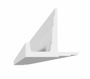 Kaudvalgustuse karniis - D113; 15 cm x 14 cm x 2 m  