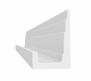 Kaudvalgustuse karniis - D113M; 9 cm x 14 cm x 2 m  
