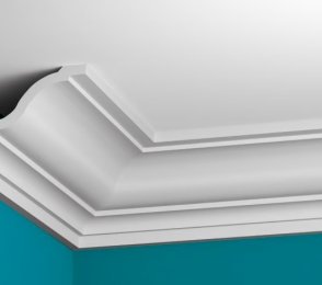 Classic cornice D618; 20 cm x 14 cm x 2 m 