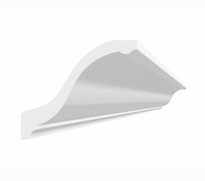 Classic curtain rail D625; 11.3 cm x 9.7 cm x 1.75 m  