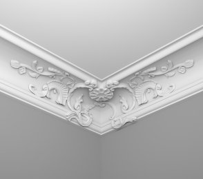 Karniisi dekoratiivne nurgadetail D652A; 80 x 80 cm 