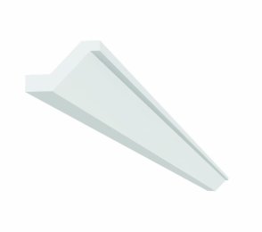 Moderne Gardinenleiste D706; 7,8 cm x 5,3 cm x 2 m 
