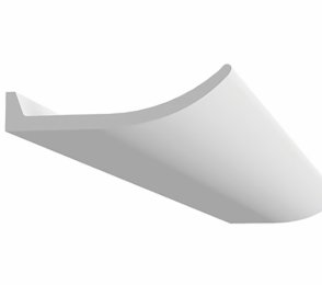 Epäsuoran valaistuksen kiskon - D710; 33,1 cm x 8,8 cm x 2 m  