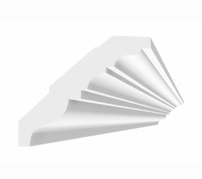 Classic curtain rail D713; 11.6 cm x 10.1 cm x 2 m 