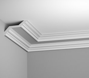 Classic curtain rail D801; 18 cm x 10.5 cm x 2 m