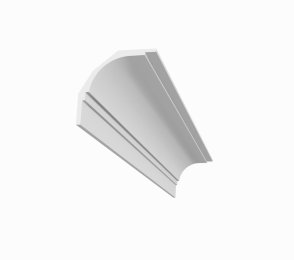 Moderne gardinstang D901; 27,2 cm x 27,2 cm x 2 m 