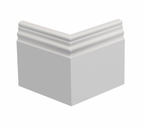 Välisnurk põrandaliistule PLIN10 (PLIN10A); 10 x 10 cm 
