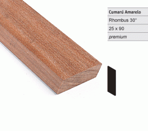 Fassaadilaud Cumaru amarelo 25x90