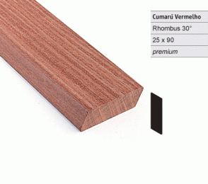 Fassaadilaud Cumaru vermelho 25x90